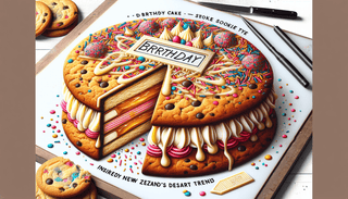 Indulge in NZ's Personalised Birthday Cake Stuffed Cookies