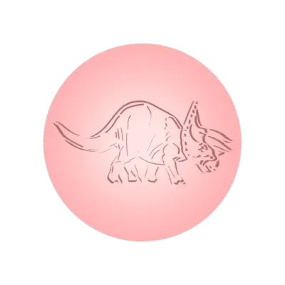 Triceratops Fondant Stamp